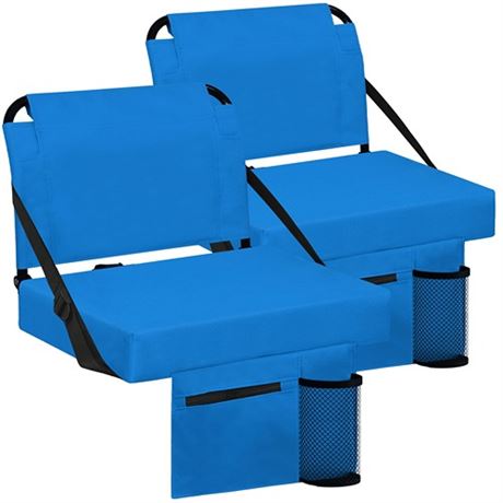 Besunbar Stadium Seats for Bleachers 2 Pack wBack