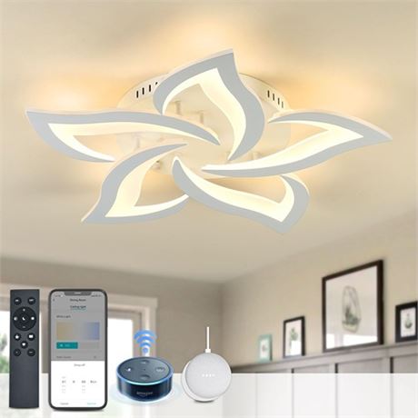 IEANL Smart LED Ceiling Light for Bedroom Dimmabl