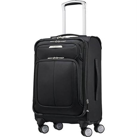 Samsonite SoLyte DLX Polyester Carry-on Luggage Midnight Black (123567-1548)