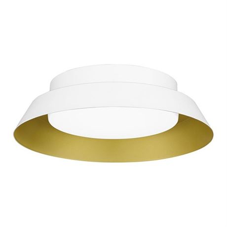 Delaney 13 in. White LED Flush Mount