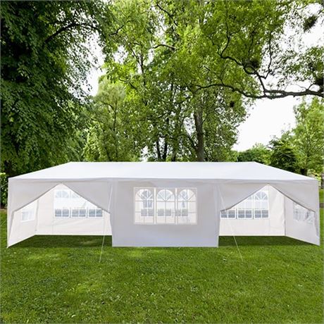 Ktaxon 10  X 30  Canopy Tent with 8 Side Walls for Party Wedding Camping and BB