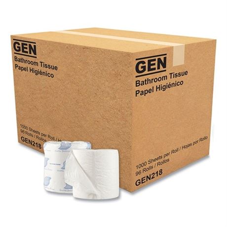 GEN 218 Standard Bath Tissue 1-Ply 1000 Sheets (Ca