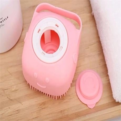 Silicone Massage Bath Brush (Pink) 5PK