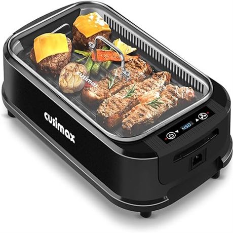 Electric Grill 1500W Grill Portable Korean BBQ Grill with LED Smart Display