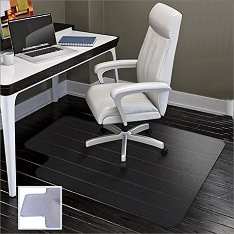 FreeLung Office Chair Mat for Hard Floors 48 X36  in Clear Floor PVC Protector