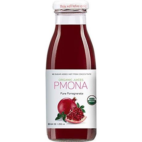 OrganicPure Pomegranate Juice8.4Ounce Bottle(Pack of 12)bb041325factorysealed