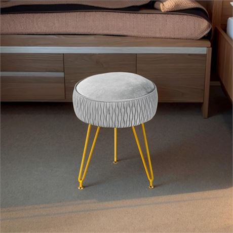 MOOWIND Velvet Vanity Stool for Makeup Modern Velv