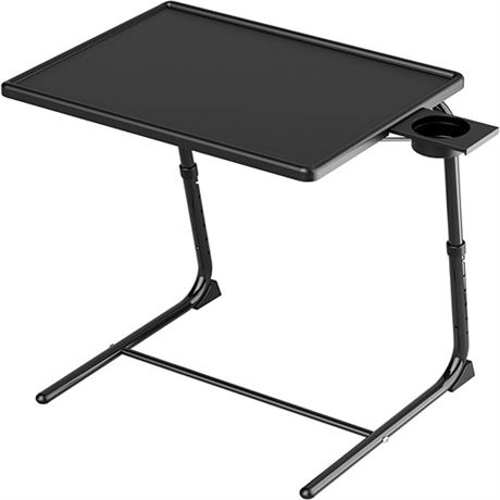 TV Tray Table Allpop TV Dinner Tray for Eating Adjustable Folding Laptop