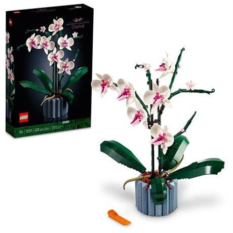 LEGO Icons Orchid Artificial Plant Building Set w