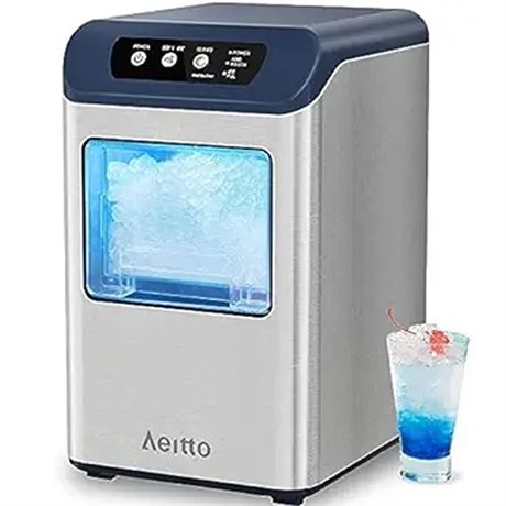 Aeitto Nugget Ice Maker Countertop 55 lbsDay Chewable Ice Maker Rapid Ice Re