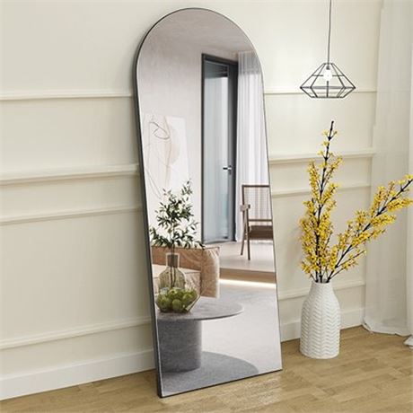 BEAUTYPEAK 64 X21  Full Length Mirror Arched Standing Floor Mirror