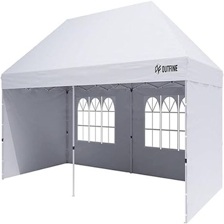 OUTFINE Canopy 10X20 Pop Up Canopy Gazebo Commercial Tent with 4 Removable Sid