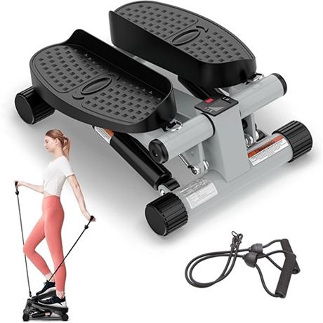 Niceday Mini Stepper Exercise Machine Steppers with Resistance Bands Step