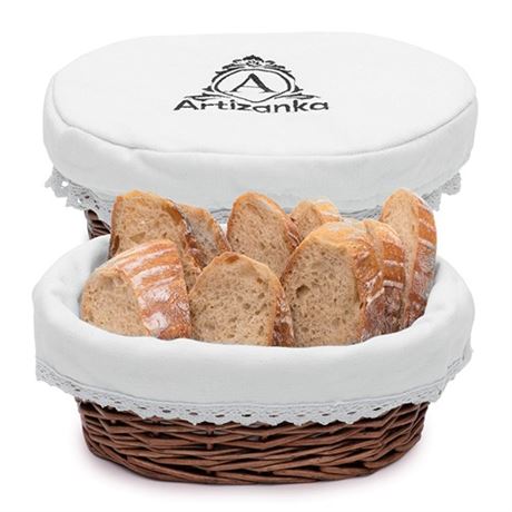 Medium Bread Basket Set for Serving and Storing Br