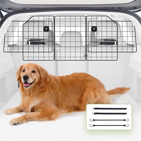 APTY SUV Car Dog Barrier Pet Trunk Barrier Vehicle Divider Mesh Gate on Backsea