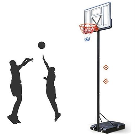 IFanze Basketball Hoop  4.4-10ft Height Adjustable Portable Basketball Goal Sys