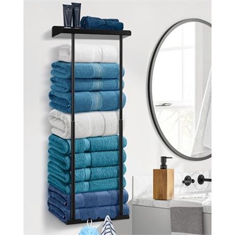 Livhil Wall Towel Rack for Rolled Towels  New Upgrade Towel Racks for Bathroom