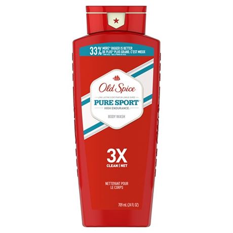 Old Spice High Endurance Pure Sport Body Wash - 24 Fl Oz (pack of 4)