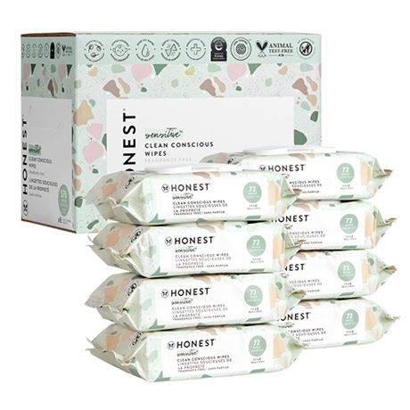 The Honest Company Clean Conscious Unscented Wipes 576 Wipes Exp 12 19 2024