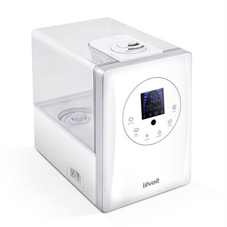 Levoit - Aerapy Hybrid 1.6 Gal Ultrasonic Humidifier - White