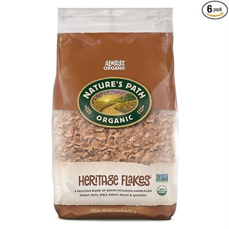 Natures Path Organic Heritage Flakes Cereal  2 Lb