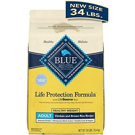 Blue Buffalo Life Protection Formula Chicken and Brown Rice Heal BY 20-25-MAR 02