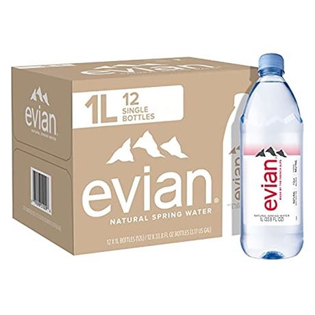 Evian Natural Spring Water Naturally Filtered Spring Water in Large Bottles 3