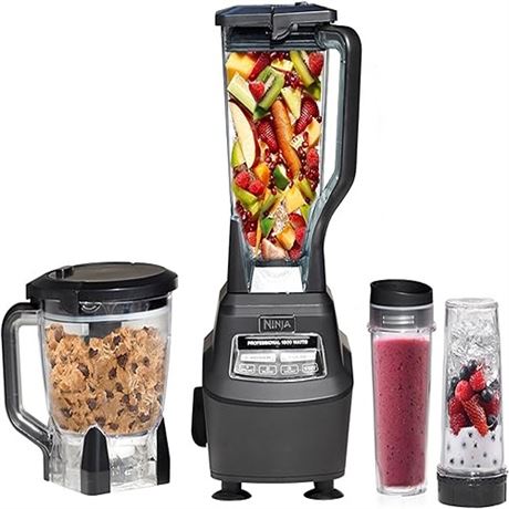 Ninja BL770 Mega Kitchen System 1500W 4 Functions for Smoothies Processing D