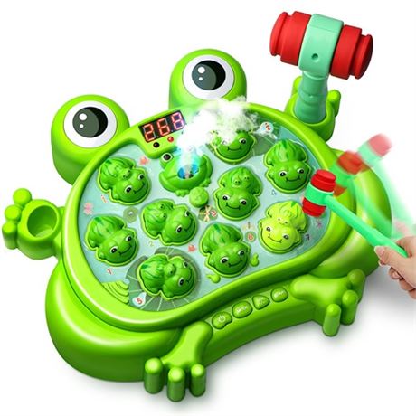 HopeRock Toys for 2 3 4 5 Year Old BoyToddler Toys Age 2-4 Whack A Frog Gamewit