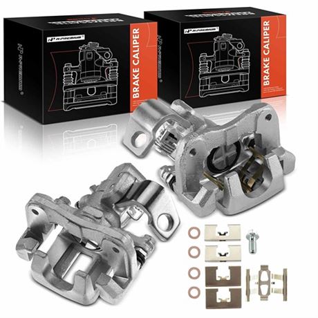 A-Premium Disc Brake Caliper Assembly with Bracket Compatible with Select Honda