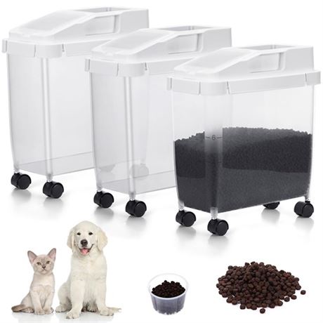 Layhit 3 Pcs Airtight Pet Food Storage Container L