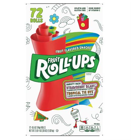Fruit Roll-Ups Variety Pack (.5 oz., 72 ct.)