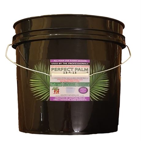 Perfect Palm - Dual Action Palm Tree Fertilizer in Easy-to-Carry Pail with Free