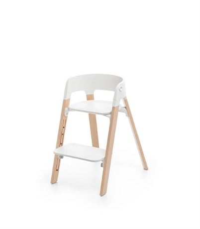Stokke Steps Chair with Seat - Natural White
