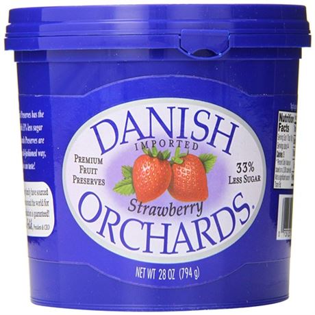 Danish Orchards Preserves Strawberry 28 Ounce (Pack of 12)bb083024