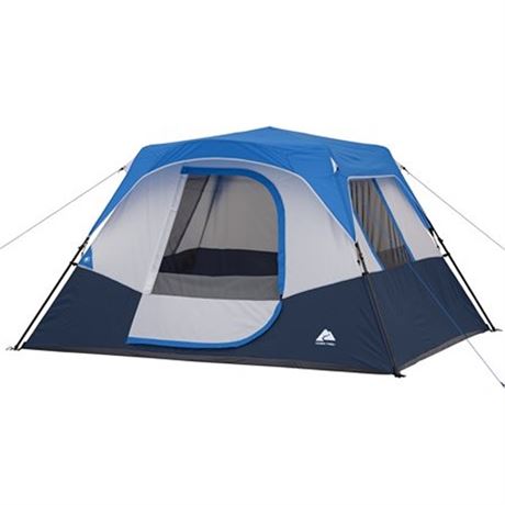 Ozark Trail 10 X 9  6-Person Instant Cabin Tent with LED Lighted Hub  25 Lbs