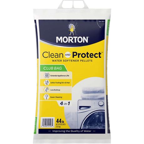 Morton Clean and Protect Water Softener Pellets, 44lbs