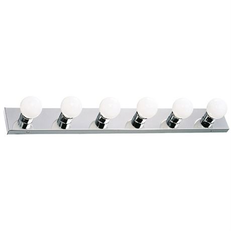 Design House 500942 6-Light Vanity Strip Light Contemporary Dimmable for Bathro