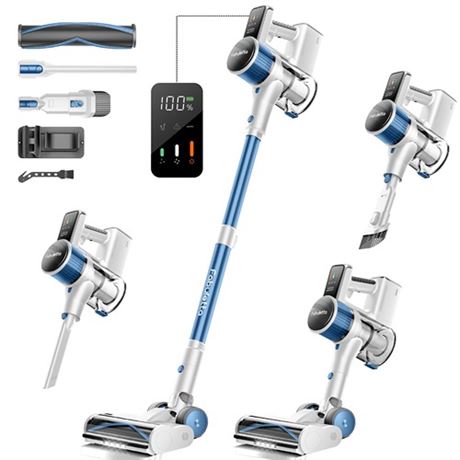 FABULETTA 35Kpa Cordless Vacuum Cleaner 450W Stick Vacuum Cleaner with Brushle