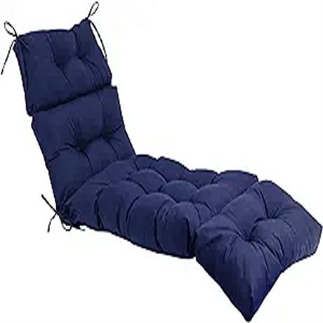 QILLOWAY IndoorOutdoor Chaise Lounge CushionSpringSummer Seas
