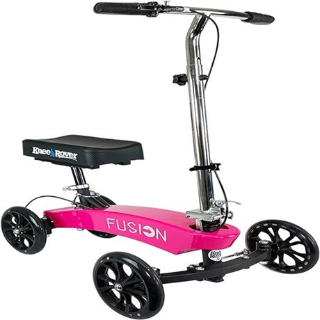 KneeRover Fusion Patented Knee Scooter with 4 Wheel Steering