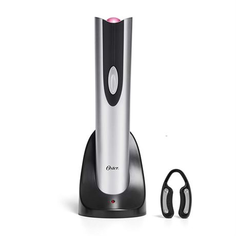 Oster Electric Wine Opener and Foil Cutter Kit with CorkScrew and Charging Base