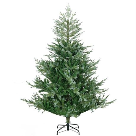 HOMCOM 6 Artificial Wide Christmas Tree Holiday Dcor with Easy-to-Shape