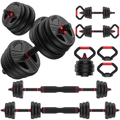 Adjustable dumbbell set203545557090lbs Free Weights set with upgraded nut