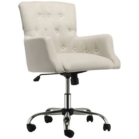 HOMCOM Mid Back Task Chair Modern Home Office Chair