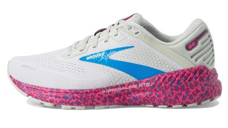 Brooks Womens Adrenaline GTS 22 Supportive Running Shoe - WhiteOysterBrill 8