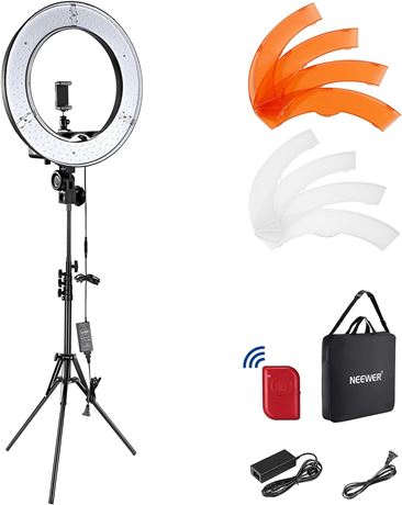 NEEWER Ring Light 18inch Kit 55W 5600K Professional LED with Stand and Phone Ho