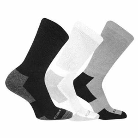 Carhartt Mens Premium Comfort Stretch Crew Socks with FastDry Technology  3 Pa