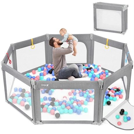 Dripex Foldable Baby Playpen 7171 Play Pens for Babies and Toddlers Safe A