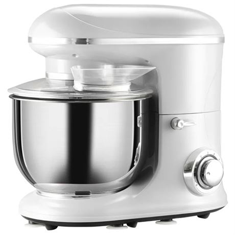 HOMCOM Stand Mixer with 61P Speed 600W Tilt Head Kitchen Electric Mixer with 6